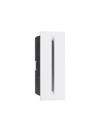 NOVA LUCE venkovní zapuštěné svítidlo do zdi AIZEN bílý hliník a čiré sklo LED 3W 3000K 600mA 100-240V 148st. IP54 9026120