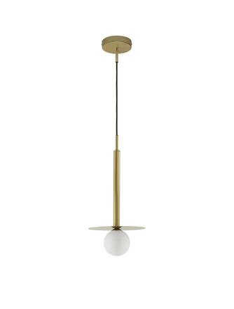 NOVA LUCE závěsné svítidlo PIELO mosazný zlatý kov opálové sklo G9W 1x5W 230V IP20 bez žárovky 9043311