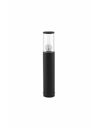 NOVA LUCE venkovní sloupkové svítidlo ZOSIA tmavě šedý hliník a čirý akryl E27 1x12W 220-240V bez žárovky IP65 9060182
