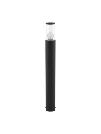 NOVA LUCE venkovní sloupkové svítidlo ZOSIA tmavě šedý hliník a čirý akrylový difuzor E27 1x12W 220-240V bez žárovky IP65 9060183