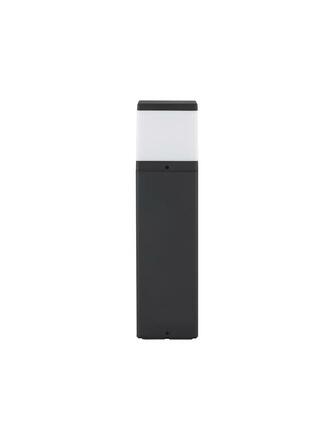 NOVA LUCE venkovní sloupkové svítidlo FERRON tmavě šedý hliník a čirý akrylový difuzor E27 1x12W 220-240V bez žárovky IP65 9060184