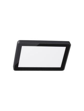 NOVA LUCE venkovní nástěnné svítidlo NOBU černý hliník a tvrzený skleněný difuzor silikonové těsnění LED 15W 3000K 220-240V IP65 9060206