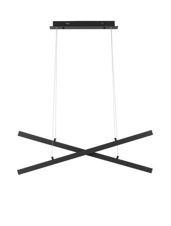 NOVA LUCE závěsné svítidlo X-LINE černý hliník a akryl LED 40W 230V IP20 3000K stmívatelné 9060920