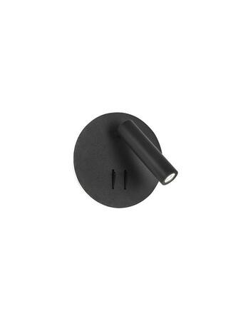 NOVA LUCE bodové svítidlo PENOR černá ocel a hliník akryl vypínač na těle LED Cree 9W 230V 3000K IP20 9081222