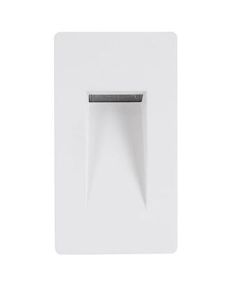 NOVA LUCE venkovní zapuštěné svítidlo do zdi COVE matný bílý litý hliník a skleněný difuzor LED 1.5W 3000K 200-240V 120st. IP54 9083021
