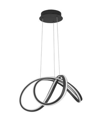 NOVA LUCE závěsné svítidlo TRUNO černý hliník a akryl LED 60W 230V 3000K IP20 stmívatelné 9104722