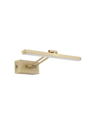 NOVA LUCE nástěnné svítidlo nad obrazy MARNELL antický mosazný kov a akryl LED 12W 230V 3000K IP20 9117301