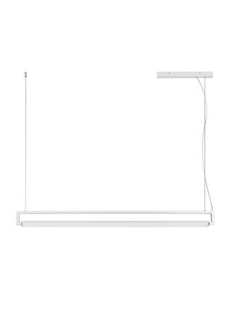 NOVA LUCE závěsné svítidlo LINE bílý hliník a akryl rotační LED 38W 230V 3000K IP20 9117338