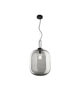 Nova Luce Originální závěsné svítidlo Hunter se stínidlem z kouřového skla - 1 x 40 W, pr. 250 x 300 mm NV 9120668