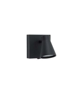 NOVA LUCE bodové svítidlo DUBLIN černý kov vypínač na těle GU10 1x10W 230V IP20 bez žárovky 9155712