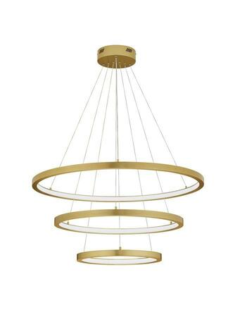 NOVA LUCE závěsné svítidlo EMPATIA LED 108W 3000K mosaz 807+600+395x2000mm stmívatelné 9172869