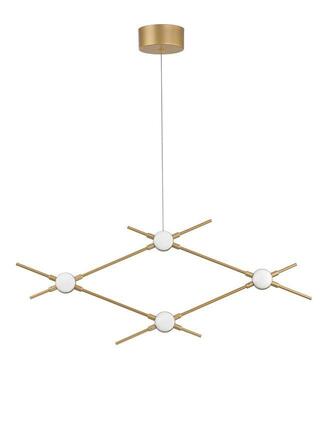 NOVA LUCE závěsné svítidlo ATOMO zlatý kov a akryl LED 4 x 2.4W 230V 3000K IP20 9180674