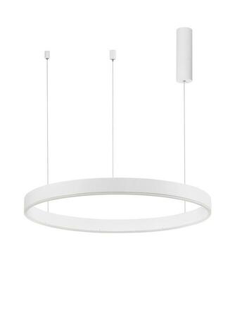NOVA LUCE závěsné svítidlo MOTIF bílý hliník a akryl LED 48W 230V 3000K IP20 stmívatelné 9190748