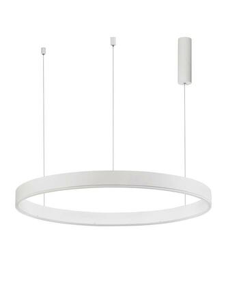 NOVA LUCE závěsné svítidlo MOTIF bílý hliník a akryl LED 55W 230V 3000K IP20 stmívatelné 9190755