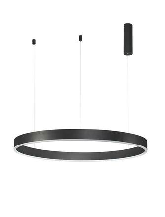 NOVA LUCE závěsné svítidlo MOTIF černý hliník a akryl LED 55W 230V 3000K IP20 stmívatelné 9190855