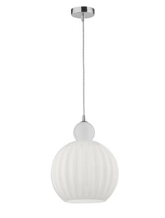 NOVA LUCE závěsné svítidlo ODELL chromovaný hliník opálové sklo E27 1x12W 230V IP20 bez žárovky 9190883