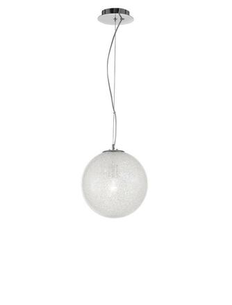 NOVA LUCE závěsné svítidlo FROZEN čiré sklo a akryl uvnitř chromovaný hliník E27 1x12W IP20 bez žárovky 9204203