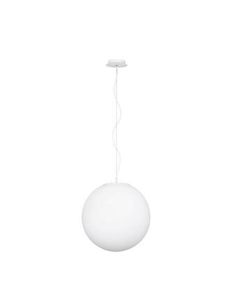 NOVA LUCE závěsné svítidlo NEVOSO opálové sklo a bílý kov E27 1x12W 230V IP20 bez žárovky 920422