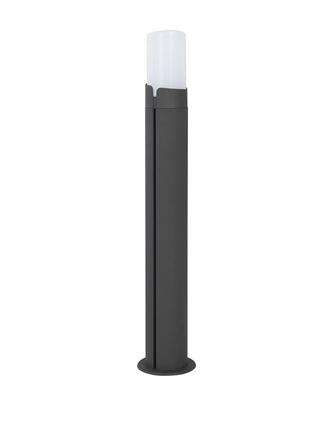 NOVA LUCE venkovní sloupkové svítidlo PYRO tmavě šedý hliník bílý akryl E27 1x12W 220-240V IP54 bez žárovky 9209212