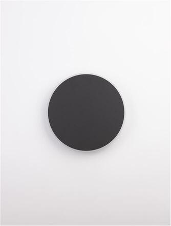 NOVA LUCE nástěnné svítidlo CYRCLE černý hliník a akryl LED 20.5W 230V 3000K IP20 9248157