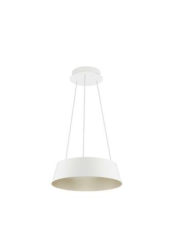 NOVA LUCE závěsné svítidlo ALBA bílý hliník šampaň a zlatá LED 40W 230V 3000K IP20 stmívatelné 9345655