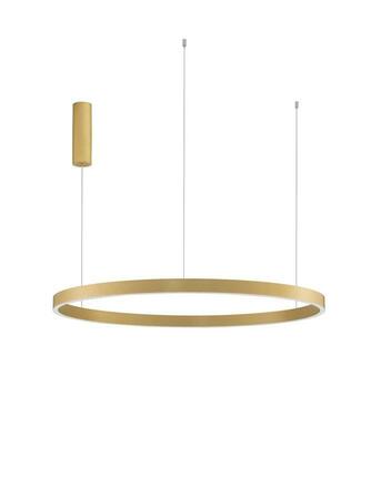 NOVA LUCE závěsné svítidlo ELOWEN broušený zlatý hliník a silikon LED 100W 3000K stmívatelné 9345669