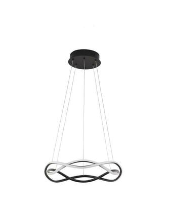 NOVA LUCE závěsné svítidlo JINAL LED závěsné svítidlo černý kov, hliník a silikon 3000K 40W IP20 stmívatelné 9348101