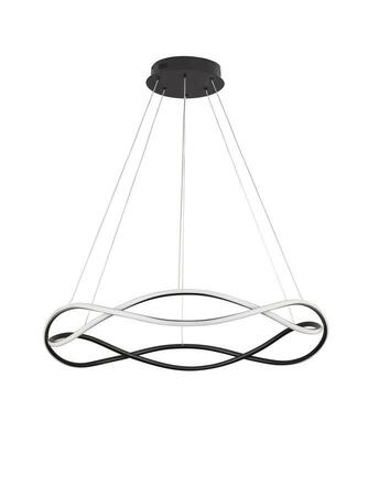 NOVA LUCE závěsné svítidlo JINAL LED závěsné svítidlo černý kov, hliník a silikon 3000K 55W IP20 stmívatelné 9348103