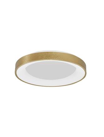 NOVA LUCE stropní svítidlo RANDO THIN kartáčovaný zlatý hliník a akryl LED 50W 230V 3000K IP20 stmívatelné 9353854