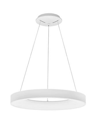 NOVA LUCE závěsné svítidlo RANDO SMART bílý hliník a akryl LED 50W 230V 3000K - 4000K IP20 Tuya stmívatelné 9453043