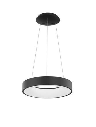 NOVA LUCE závěsné svítidlo RANDO THIN černý hliník a akryl LED 30W 230V 3000K IP20 stmívatelné 9453431