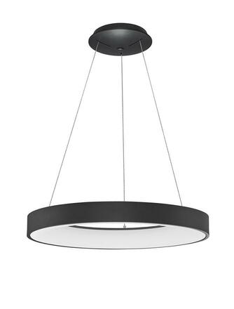 NOVA LUCE závěsné svítidlo RANDO THIN černý hliník a akryl LED 50W 230V 3000K IP20 stmívatelné 9453453