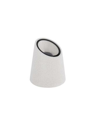NOVA LUCE venkovní sloupkové svítidlo FOX bílý pískovec skleněný difuzor GU10 1x7W 100-240V bez žárovky IP65 9470582