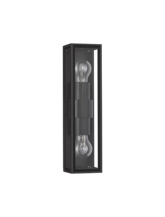 NOVA LUCE venkovní nástěnné svítidlo REGINA antracitový hliník a čiré sklo E27 2x12W 220-240V bez žárovky IP65 9492442