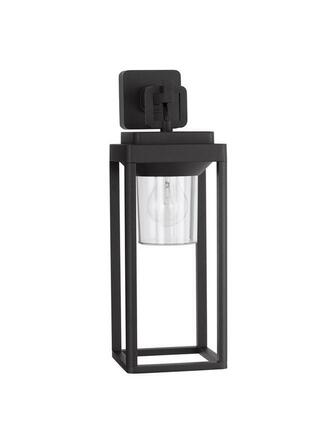 NOVA LUCE venkovní nástěnné svítidlo FIGO antracitový hliník a čirý akryl E27 1x12W 220-240V bez žárovky IP65 9492500