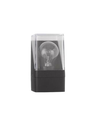 NOVA LUCE venkovní nástěnné svítidlo SELENA antracitový hliník a čirý akryl E27 1x12W 220-240V bez žárovky IP65 9492740