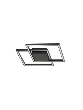 NOVA LUCE stropní svítidlo BILBAO matný černý hliník a akryl LED 25W 230V 3000K IP20 9500822