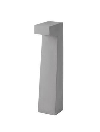 NOVA LUCE venkovní sloupkové svítidlo ARAN šedý beton skleněný difuzor LED 5W 3000K 120-230V IP65 9540212