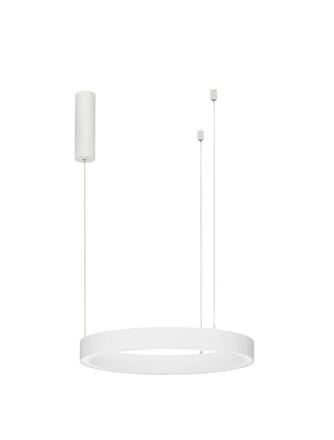 NOVA LUCE závěsné svítidlo STING LED hliník a akryl bílá Epistar SMD2835 40W 3000K Eaglerise TRIAC driver D60 H200 120st. IP20 stmívatelné 9558600