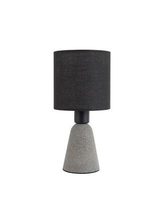 NOVA LUCE stolní lampa ZERO šedý beton a černé stínidlo E14 1x5W 230V IP20 bez žárovky 9577161