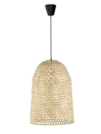 NOVA LUCE závěsné svítidlo AURORA přírodní bambus černý kabel E27 1x12W bez žárovky 9586681