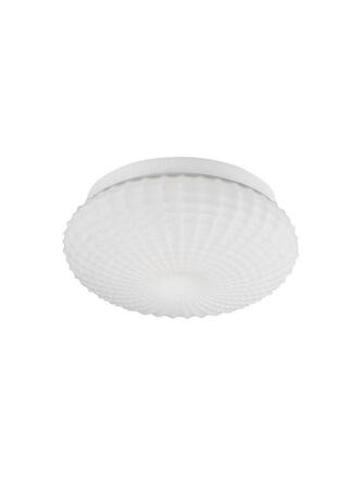 NOVA LUCE stropní svítidlo CLAM bílé sklo bílý kov E27 2x12W 230V IP44 bez žárovky 9738256