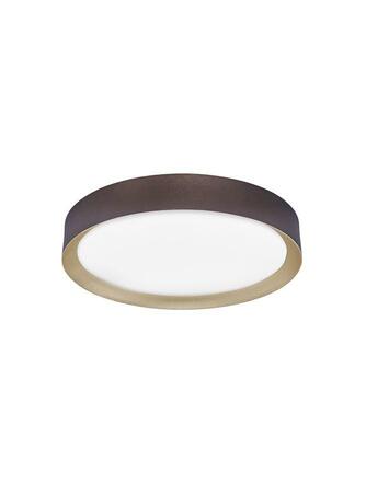 NOVA LUCE stropní svítidlo LUTON kávově hnědý hliník matný bílý akrylový difuzor LED 47W 230V 3000K IP20 9818451