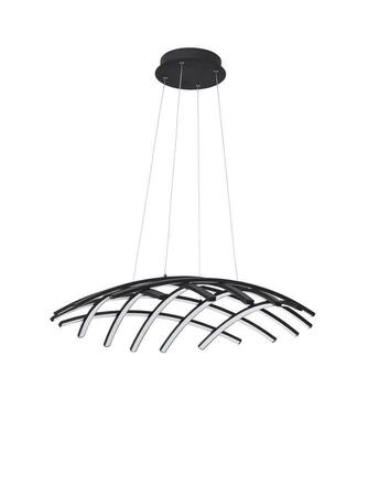 NOVA LUCE závěsné svítidlo NARVI černý hliník a akryl LED 83W 230V 3000K IP20 stmívatelné 9848138