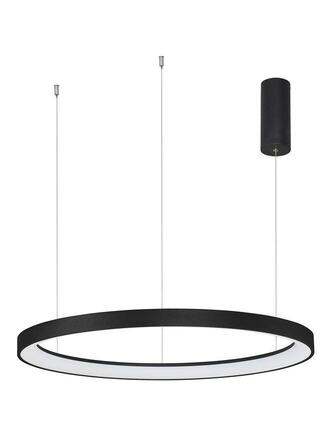 NOVA LUCE závěsné svítidlo PERTINO černý hliník a akryl LED 60W 230V 3000K IP20 stmívatelné 9853686