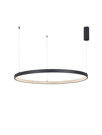 NOVA LUCE závěsné svítidlo PRESTON černý hliník a akryl LED 60W 230V 3000K IP20 stmívatelné 9865110