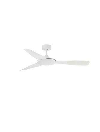 NOVA LUCE stropní ventilátor BLAIRE tělo z hliníku matná bílá a sklo 3ABS bílé listy 9952360