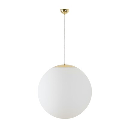 OSMONT ADR53071 ADRIA S5 závěsné skleněné svítidlo mosaz leštěná / bílá IP40 3x25W E27
