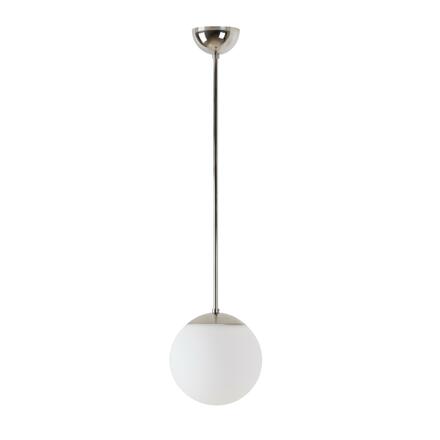 OSMONT ADR60027 ADRIA P1 závěsné skleněné svítidlo nerez leštěná / bílá IP40 3000 K 8W LED