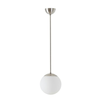 OSMONT ADR60030 ADRIA P1 závěsné skleněné svítidlo nerez broušená / bílá IP40 3000 K 8W LED
